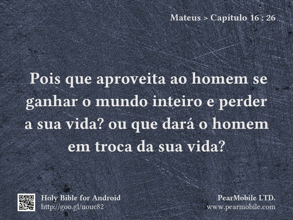 Mateus, Capítulo 16:26